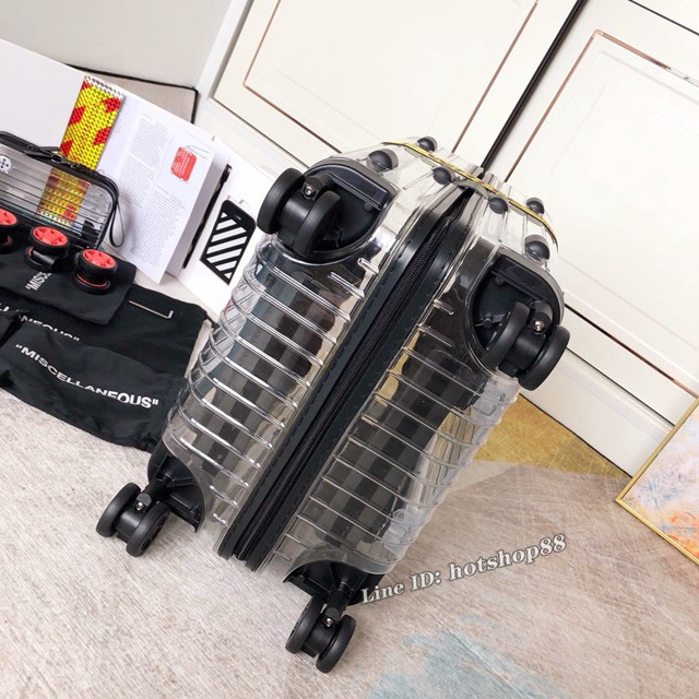 OFF-WHITE X RIMOWA聯名透明箱 RIMOWA日默瓦行李箱四輪拉杆箱 gdx1237